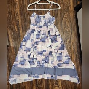 Simply Vera Wang Night Gown Pockets Dress Strappy Purple Pink White XS